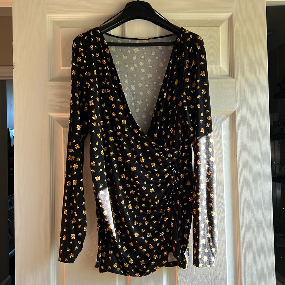 Elie Tahari Print long sleeve top